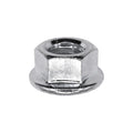 M10-1.50 Metric Spin Lock Nut with Serrations, Hex, Zinc