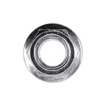 M10-1.50 Metric Spin Lock Nut with Serrations, Hex, Zinc