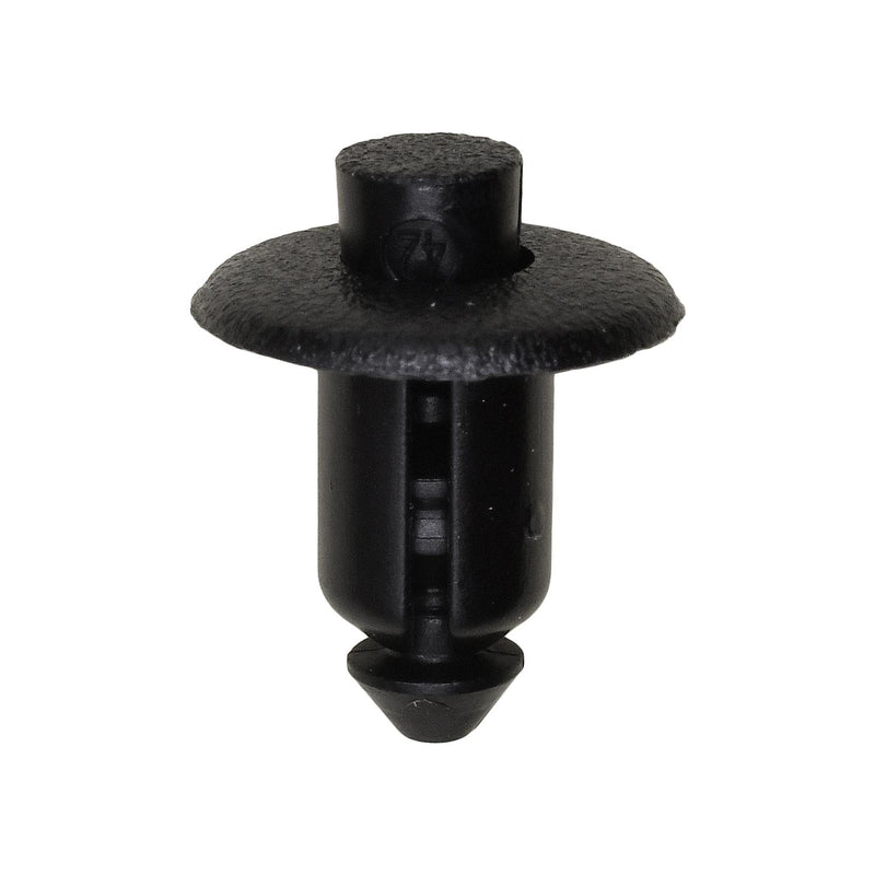 7mmx9mm Black Nylon Push-Type Retainer, 14mm Head