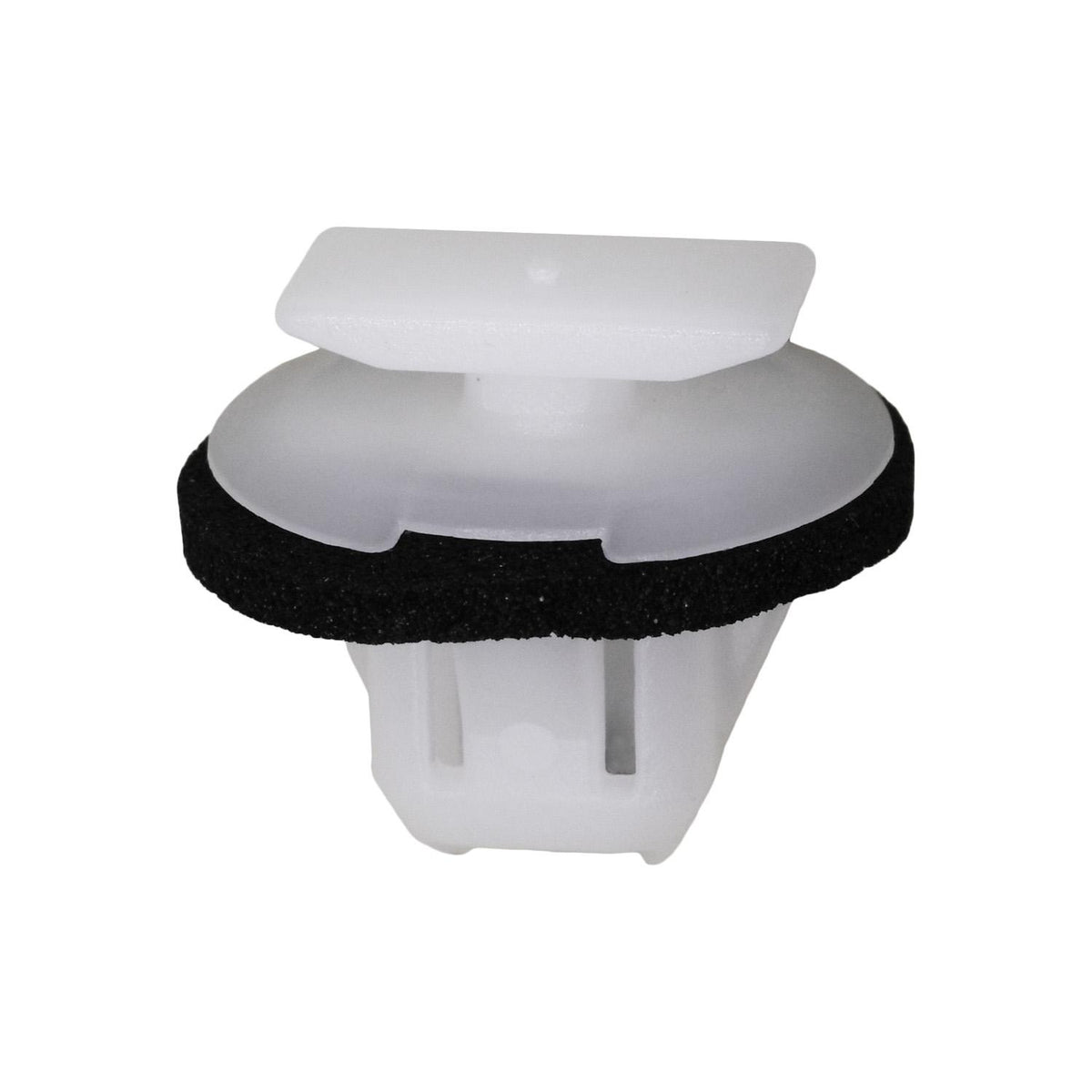 10mm White Nylon Molding Clip with Sealer, 16mm Head