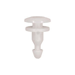 14mm White Nylon Molding Retainer, 12mm Head