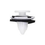 8.5mmx13mm White Nylon Push-Type Retainer, with Sealer, 20mm Head, Push-Type Retainer with Sealer