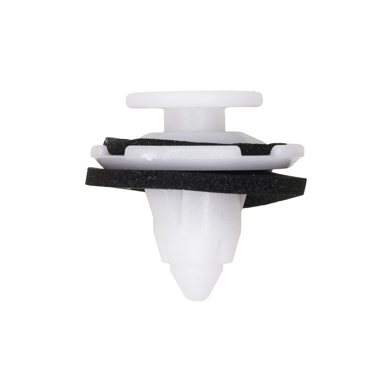8.5mmx13mm White Nylon Push-Type Retainer, with Sealer, 20mm Head, Push-Type Retainer with Sealer