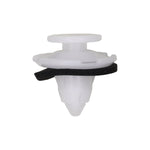 8.5mmx13mm White Nylon Push-Type Retainer, with Sealer, 20mm Head, Push-Type Retainer with Sealer