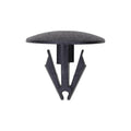 8mmx15mm Black Nylon Retaining Clip, Head Stem, Hole, 20mm Head
