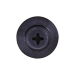 9mmx9mm Black Nylon Push-Type Retainer, 18mm Head