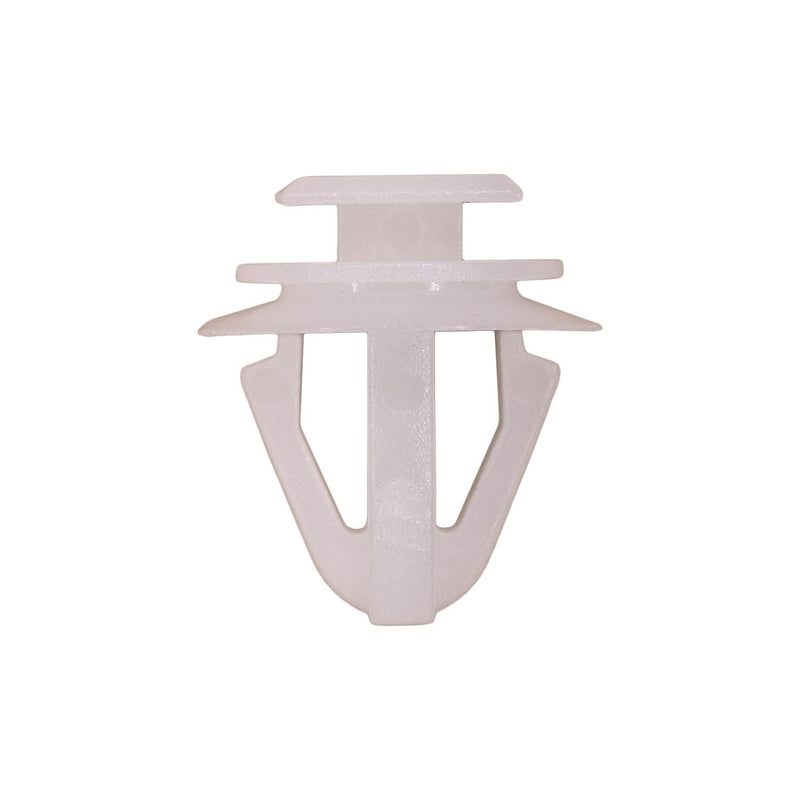 9mmx11mm White Nylon Molding Clip, 15mm Head