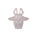 9mm White Nylon Molding Clip, 18mm Head