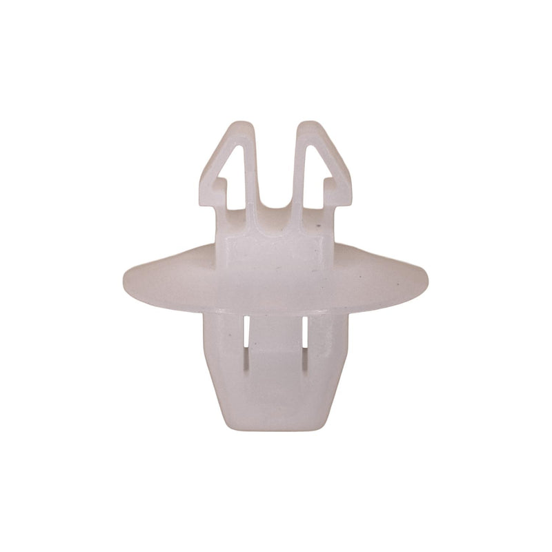 9mm White Nylon Molding Clip, 18mm Head