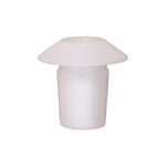 8mmx11mm White Nylon Grommet, 14mm Head