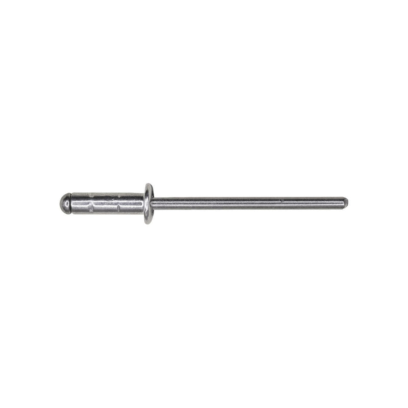 5/32" Specialty Rivet, Aluminum And Stainless Steel, 11/64" Grip, Aluminum Body, Steel Mandrel
