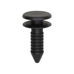 5.5mmx17mm Black Nylon Trim Retainer, 12.3mm Head