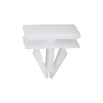 9mmx14mm White Nylon Molding Clip, 12mmx20mm Top Head Size