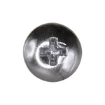 #8-32x5/16" Phillips Truss Head Machine Screw, Chrome