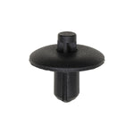 7.5mmx12mm Black Nylon Push-Type Retainer, 22mm Head