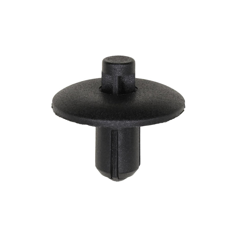 7.5mmx12mm Black Nylon Push-Type Retainer, 22mm Head