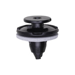 8.5mmx13mm Black Nylon Push-Type Retainer with Sealer, with Sealer, 20mm Head