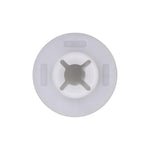 M5.5 White Nylon Screw Grommet with Sealer, 19mm Head