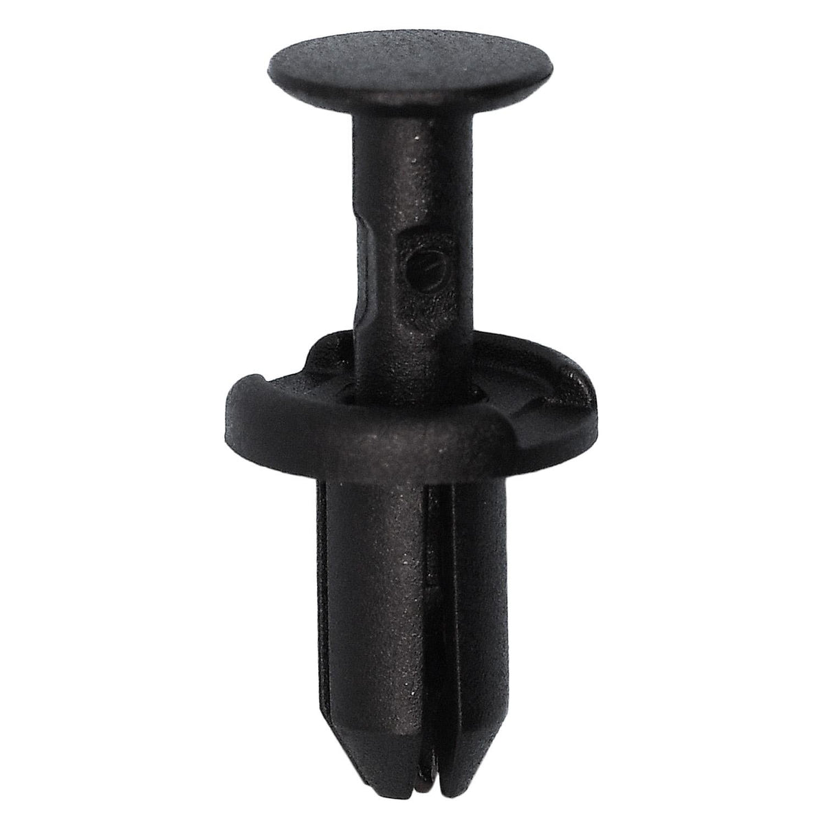 5mmx10mm Black Nylon Push-Type Retainer, 10mm Head