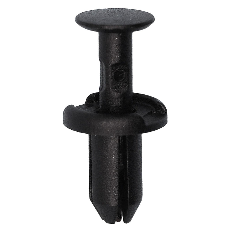 5mmx10mm Black Nylon Push-Type Retainer, 10mm Head