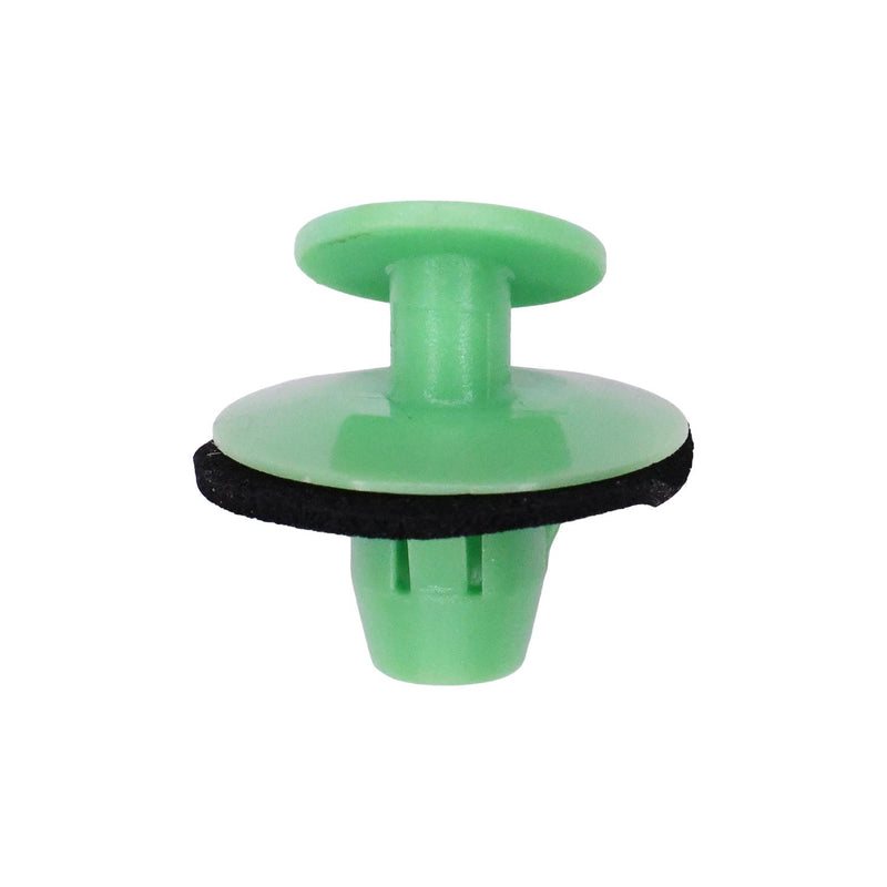 10mm Green Nylon Molding Clip with Sealer, 20mm Head