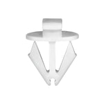 7mmx10mm White Nylon Molding Clip, 11mm Head