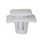 10mm White Nylon Molding Clip, 12mmx15mm Top Head Size