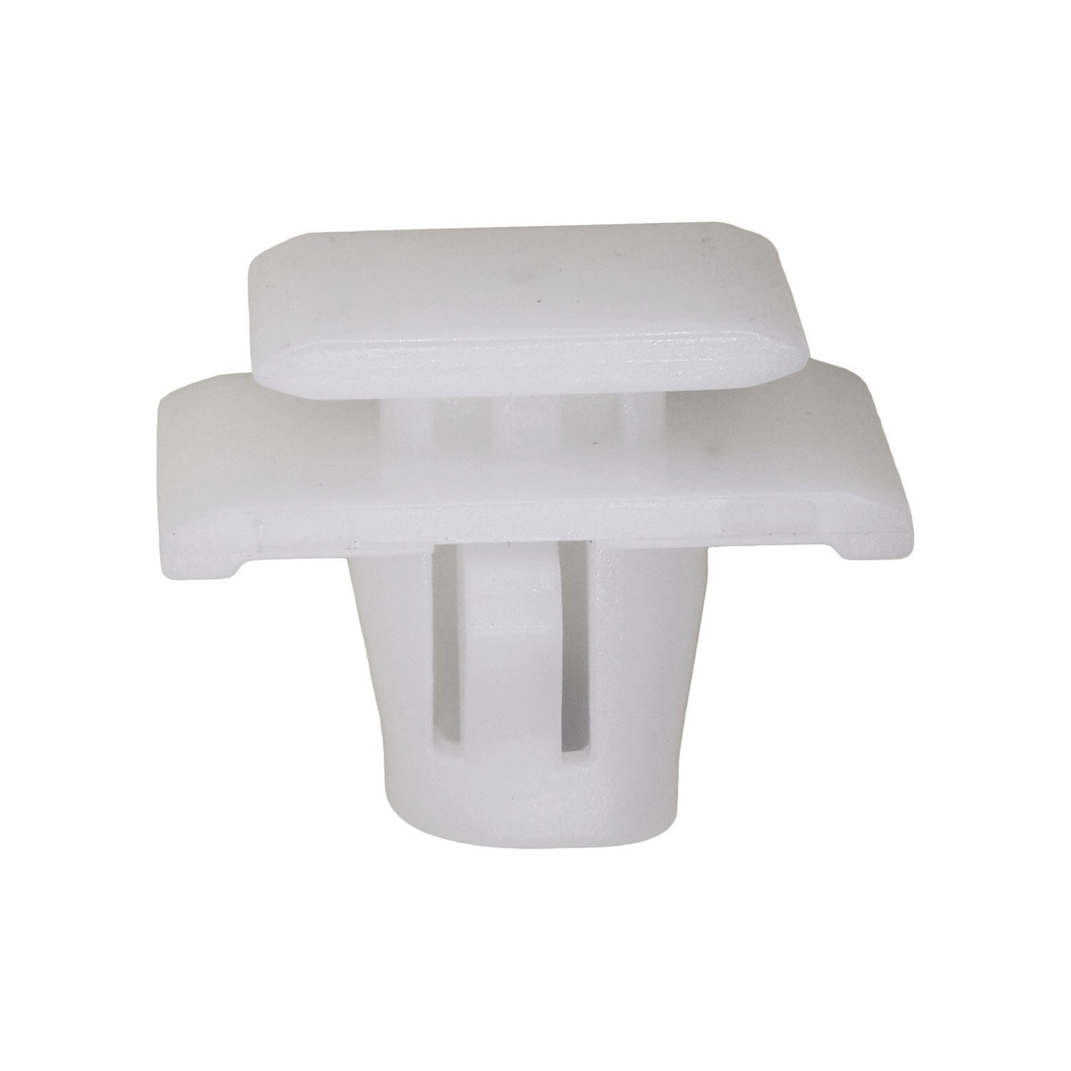 10mm White Nylon Molding Clip, 12mmx15mm Top Head Size