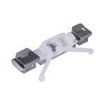 White Metal & Nylon Windshield Molding Clip, And, 60mm Overall Length