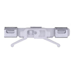 White Metal & Nylon Windshield Molding Clip, And, 60mm Overall Length