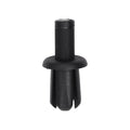 8mmx13mm Black Nylon Push-Type Retainer, 13mm Head