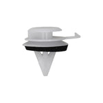 13mm White Nylon Retainer with Sealer Molding Seal, 17mm Head