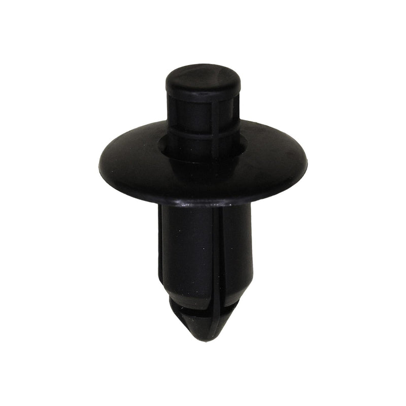 7mmx10mm Black Nylon Push-Type Retainer, 15mm Head