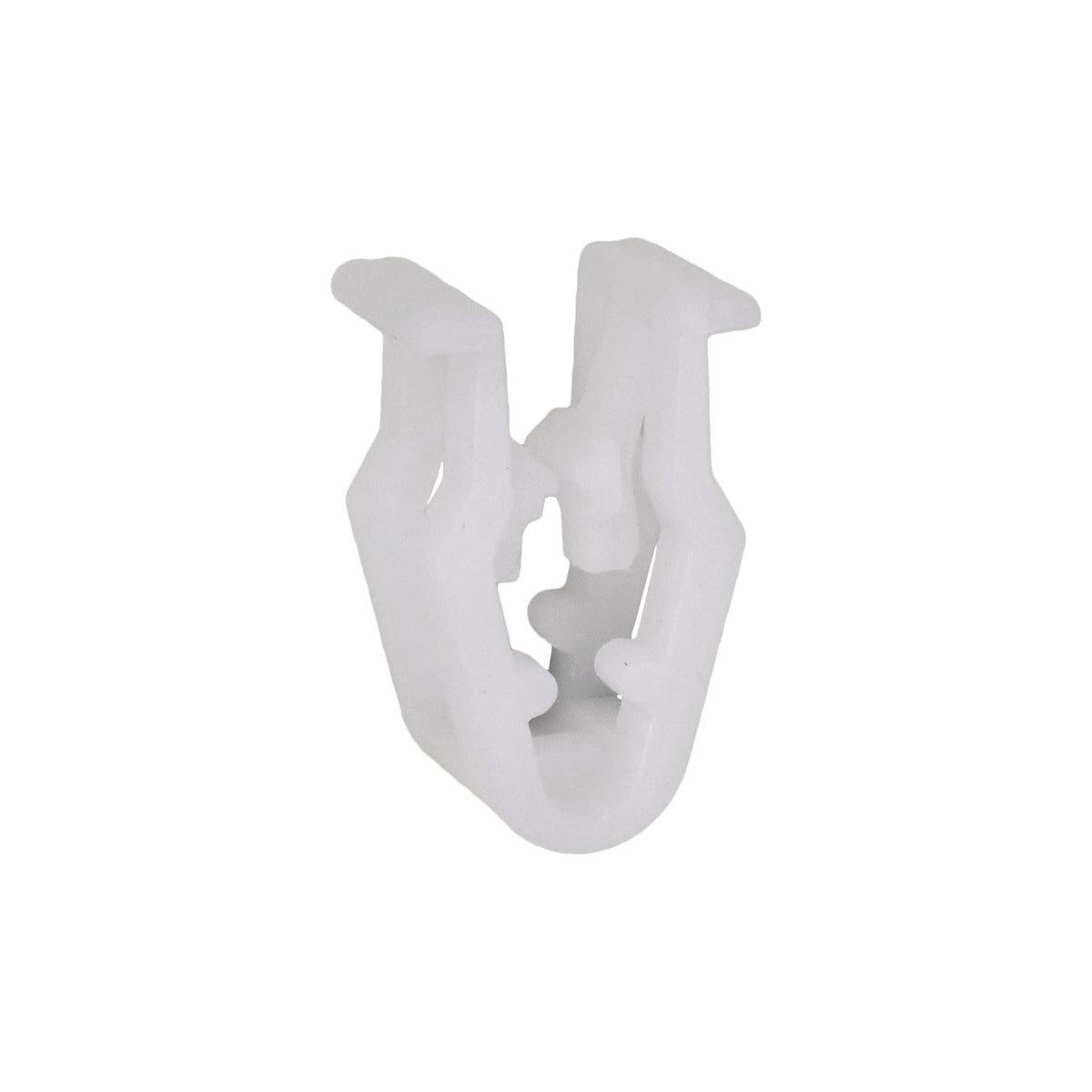 White Nylon Molding Clip, 10.4mm Width Ear To Ear