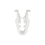 White Nylon Molding Clip, 10.4mm Width Ear To Ear