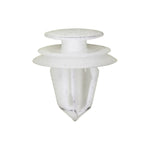 11mmx14mm White Nylon Front Fender & Exterior Trim Molding Retainer, 18mm Head