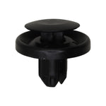 8mmx10mm Black Nylon Front Fender Push-Type Retainer, 20mm Head