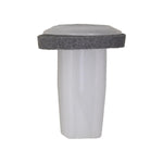 2.9mm White Nylon Screw Grommet with Sealer, 7mmx7mm Square Square Hole, 12mm Head