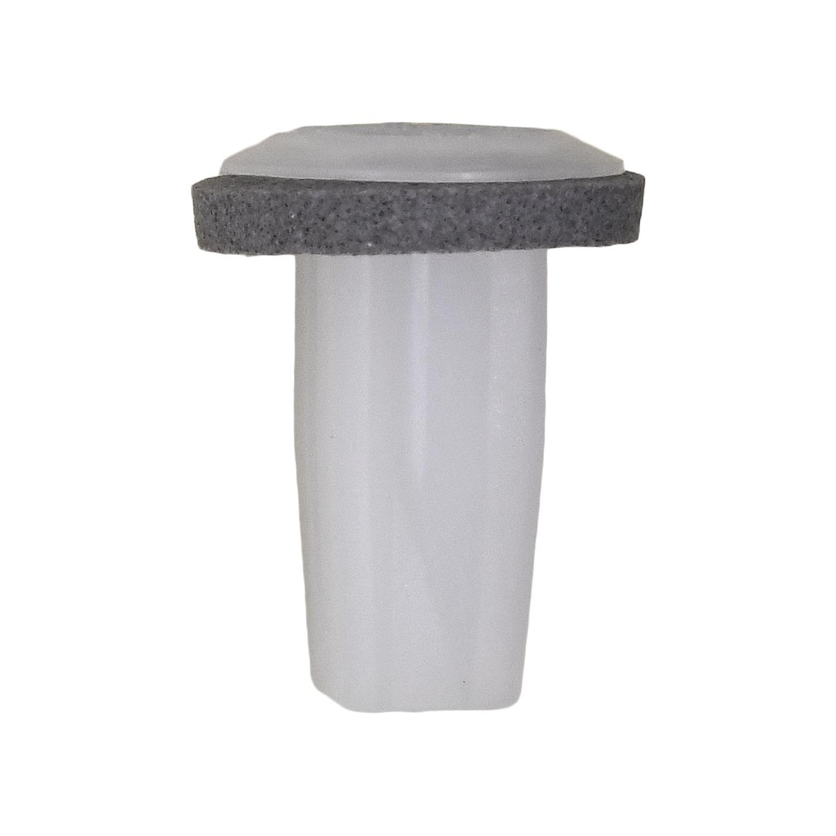 2.9mm White Nylon Screw Grommet with Sealer, 7mmx7mm Square Square Hole, 12mm Head