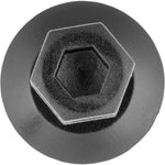 8mmx10mm Black Nylon VwithAudi Push-Type Retainer, 15mm Head