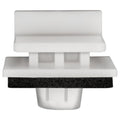 White Nylon Molding Clip with Sealer, 18mmx16mm Top Head Size