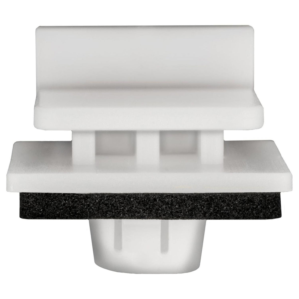 White Nylon Molding Clip with Sealer, 18mmx16mm Top Head Size