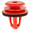 9.5mmx13mm Red Nylon Rocker Molding & Pillar Retainer with Sealer, 18mm Head