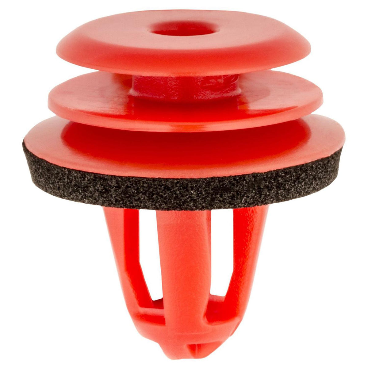 9.5mmx13mm Red Nylon Rocker Molding & Pillar Retainer with Sealer, 18mm Head