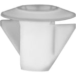 10mm White Nylon Front Door, Garnish & Interior Trim Retaining Clip, 14mm Head