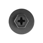 M5-1.18x16mm Hex Head SEMS Phillips Bolt, 16mm Washer, Black Phosphate