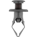 9.5mmx26mm Black Nylon Bumper Cover Push Type Retainer, 20mm Head