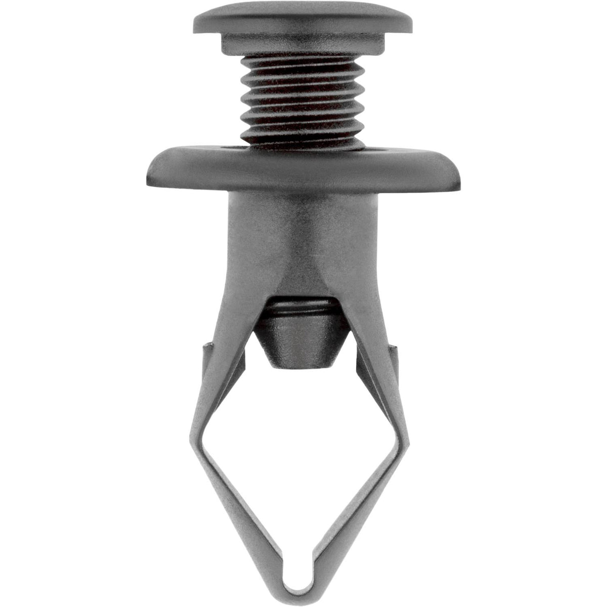 9.5mmx26mm Black Nylon Bumper Cover Push Type Retainer, 20mm Head