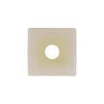 M4.2x9mm White Nylon Door Handle Nut, 12mmx12mm Head