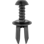7mmx13mm Black Nylon Upper Cover & Spoiler Push-Type Retainer, 12mm Head